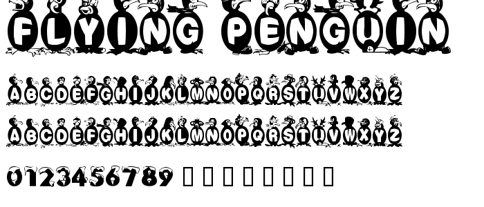 Flying Penguin font